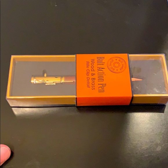 Big Shot Bolt Action Pen ( wood & brass) Rifle - Picture 1 of 5